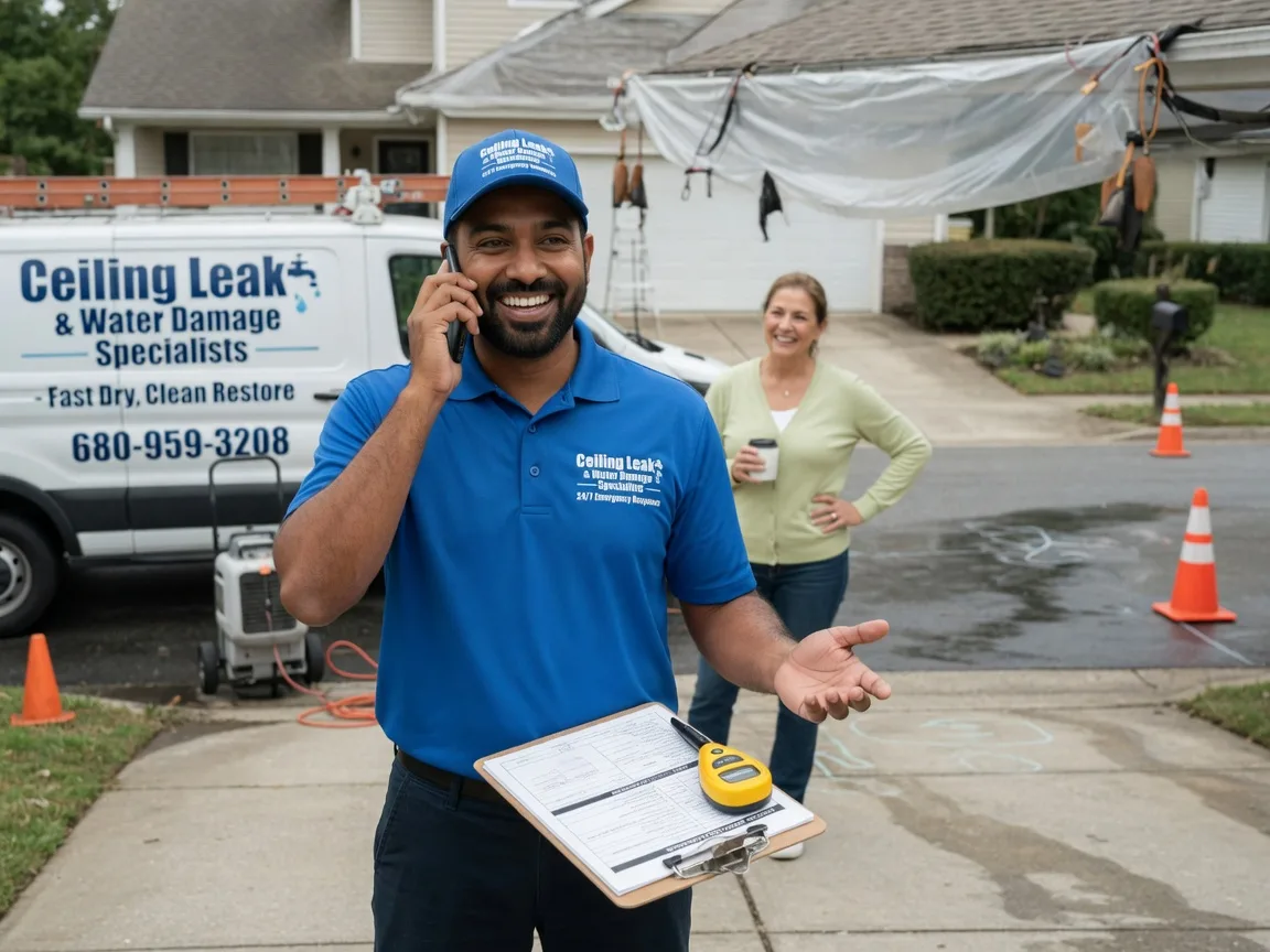 Ceiling Leak Cleanup Sunfield, MI FAQs